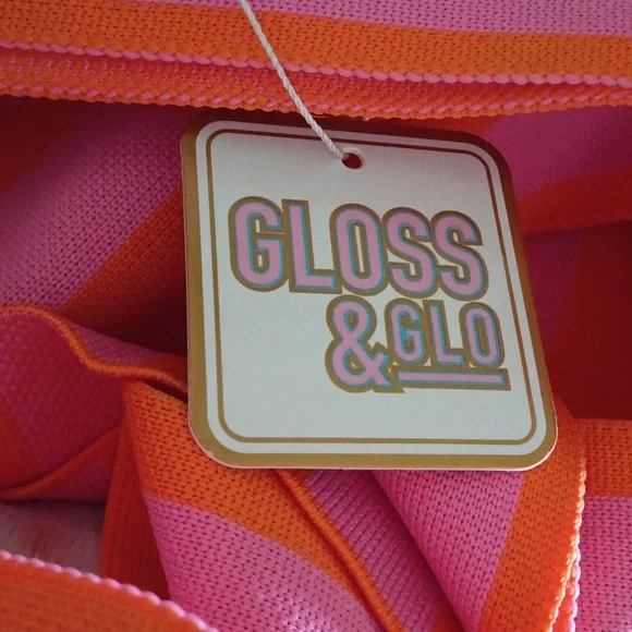 - GLOSS & GLO BRIGHT AND COLORFUL LARGE MULTI-USE BAG NWT - Picture 3 of 5